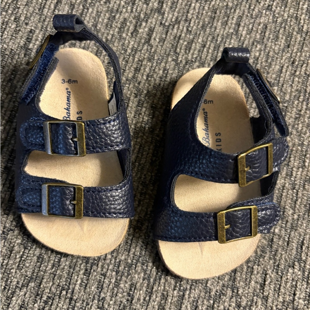 NWOT Tommy Bahamas Infant Sandals Size 3-6 Months Summer Boy Girl Slip On Shoes